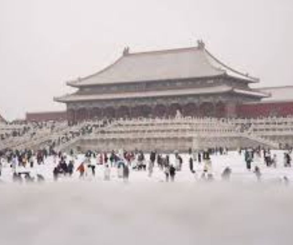 Primera nevada de invierno en Beijing