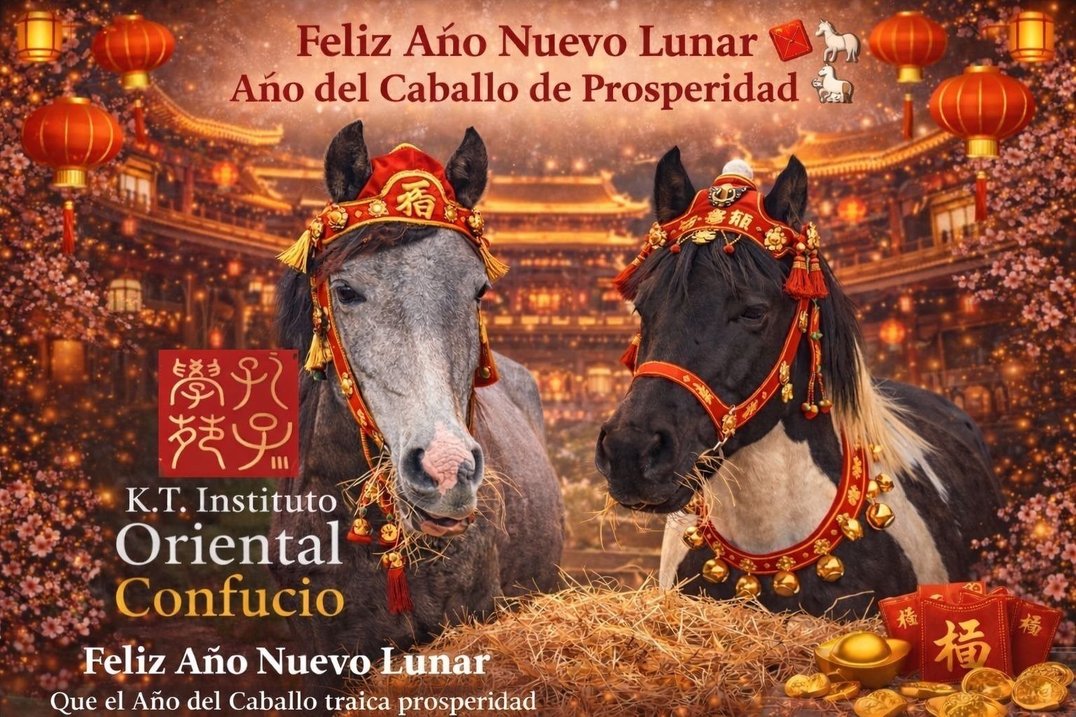 ✨ Feliz Año Nuevo Chino 2026 – Año del Caballo ✨